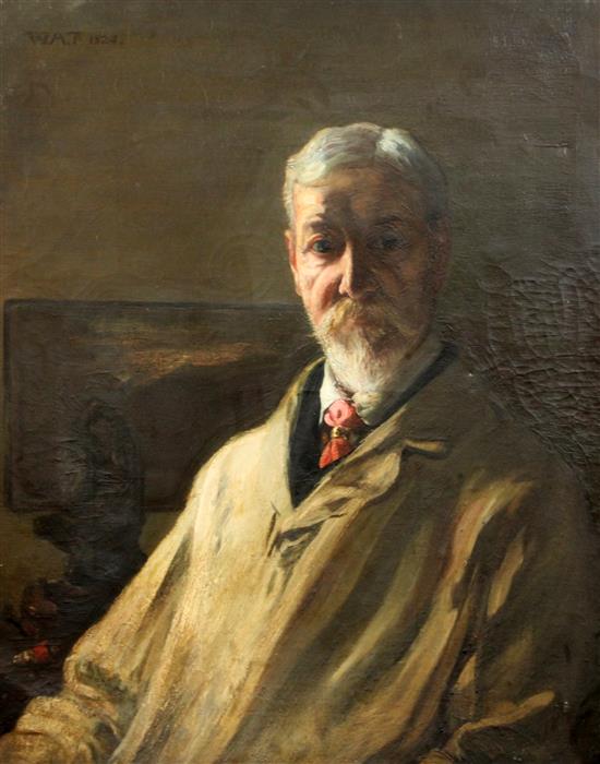 W.A.T 1924 Portrait of William Shackleton (1872-1933) 30 x 25in. unframed.